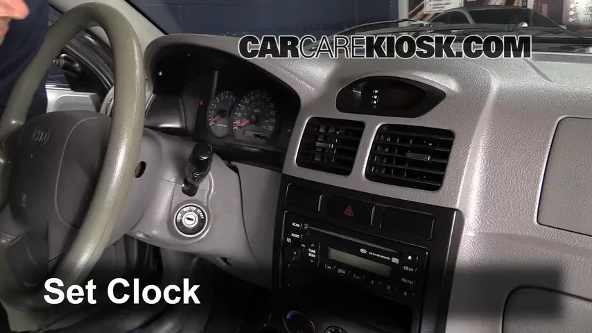 2004 Kia Rio 1.6L 4 Cyl. Clock Set Clock